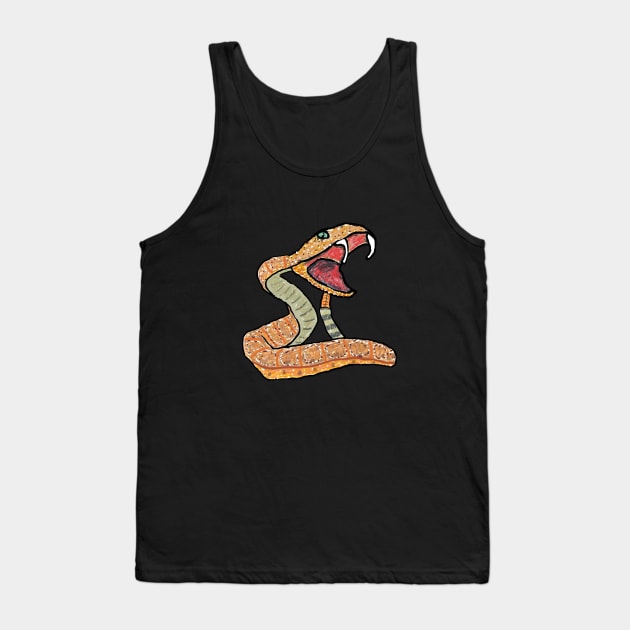 Rattlesnake Tank Top by Mark Ewbie